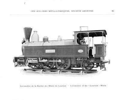 <b>Locomotive de la Société des Mines du Laurium</b>